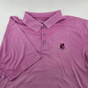Cutter & Buck DryTec Luxe Polo Shirt Mens XL Purple Echo Lake CC Pima Cotton